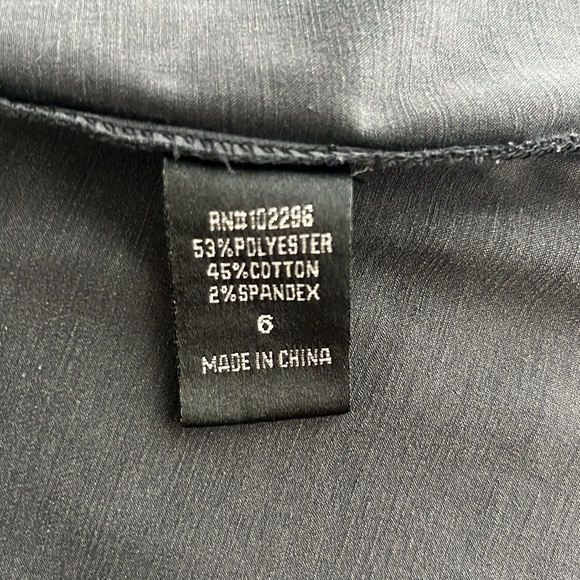 Black satiny tea length dress - Picture 6 of 7